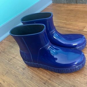 UGG Shiny Blue Rain Boots
